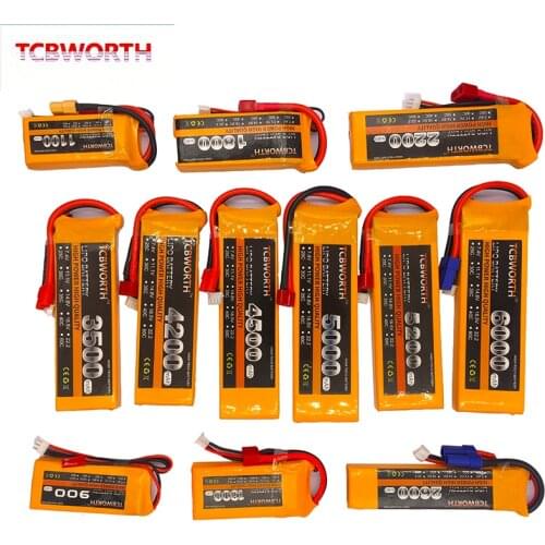 RC Drone LiPo Battery 2S 7.4V 2200 2800 3300 4000 4500 5000 6000mAh 30C 40C For RC Airplane Helicopter Quadrotor 7.4V Batteries