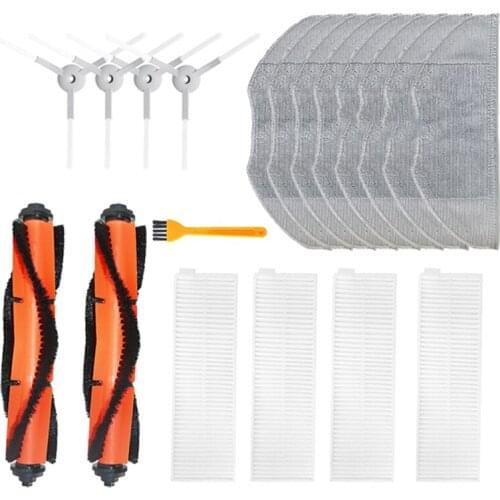 For XiaoMi Mijia G1 Robot Vacuum Cleaner Accessories Main Roller Side Brush Hepa Filter Mop Cloth Rags Roll Brush Parts
