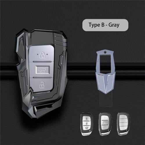 Zinc Alloy Car Key Case For Hyundai i10 i20 i30 HB20 IX25 IX35 IX45 TUCSON Avante Key Cover Holder Holder Car Accessories