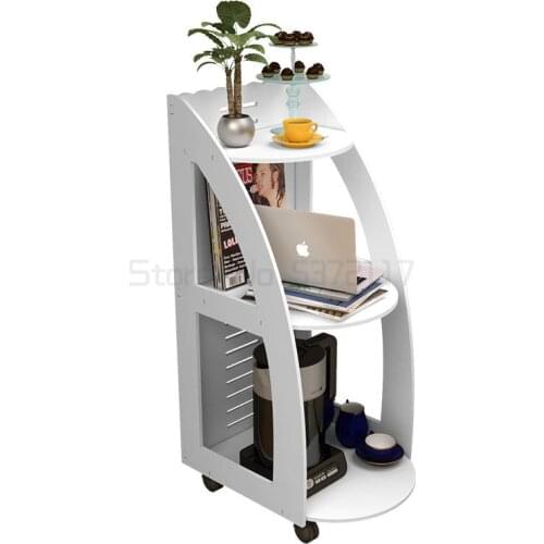 Sofa side cabinet moving corner Mini crevice small family tea table square table tea table