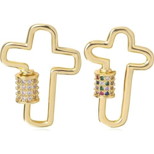 DIY Pendants Jewelry Findings Spiral Clasp Supplies Metal Screw Clasps Necklace For necklace Chains Punk Jewelry Making Findings