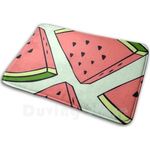 Watermelon Mat Rug Carpet Anti-Slip Floor Mats Bedroom Amy Brown Fairy Fairy Tale Fantasy Fairyland Delivered Bookworm Bubble