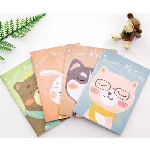 Korean Stationery Totoro Mini Notebook Cartoon Small book Blank Paper Cute Gift School Supplies Student Memo Diary Planner