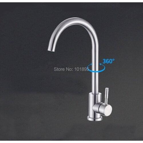 Nick Brushed 304 Stainless Steel Material Cold & Hot Water Kitchen Sink Faucet