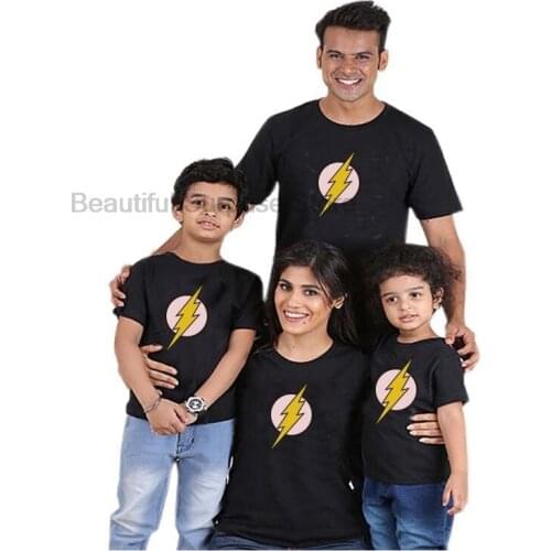 Baby Girls Clothes Family Matching Clothes Family Look Mommy and Me Clothes Matching Family Outfits Daughter Cotton Black Tops