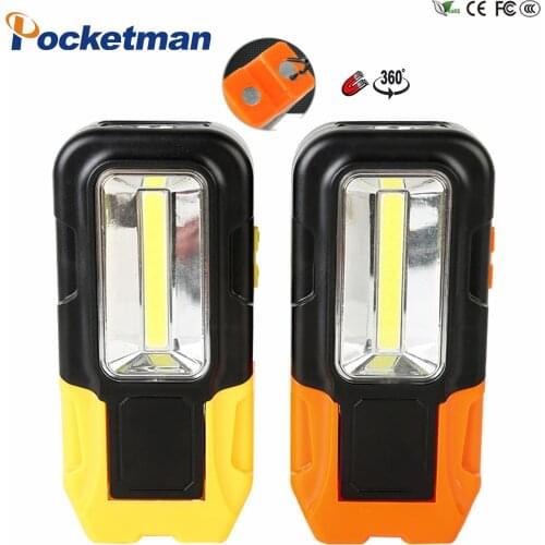 Portable Torch Strong Magnet COB LED Flashlight 3 Mode Battery Operated Latern Waterproof MIni Torch for Outdoor Camping