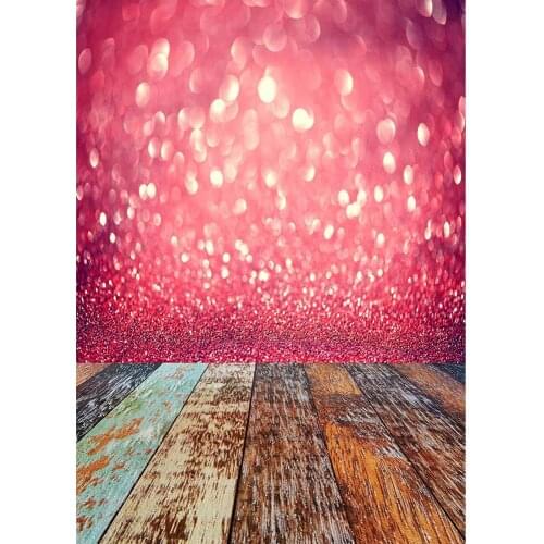 Pink Sparkling Bokeh Photography Backdrop Vinyl Photo Studio Prom Party Photoshoot Background for Children Students Lovers