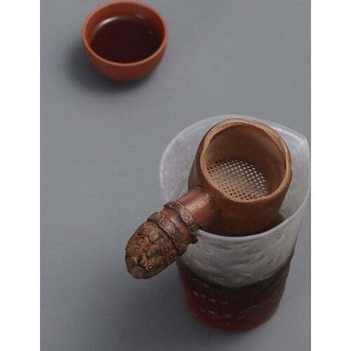 1PC Natural Bamboo Tea Strainer Infuser Filter Infusor Tea Tools Sieve For Tea Brewing Tea Drinkware Accessories Colander Gadget