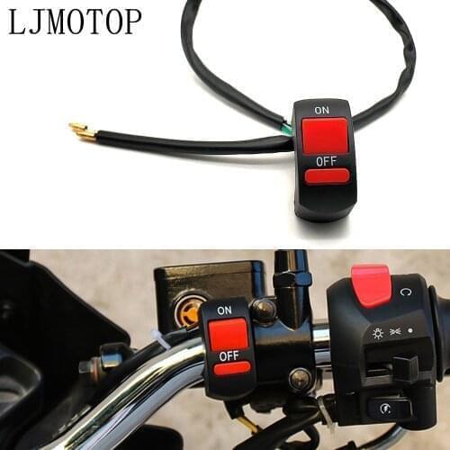 Universal Motorcycle Switches Connector Handlebar Switches ON/OFF Button For Kawasaki KLX250 KDX125 KDX250 klx 250 kdx 125