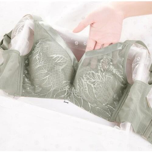 Underwear Womens Non-Steel Ring Thin Strapless Bra Anti-Exposure Upper Collection Supernumerary Breast Adjustable Large BustBra