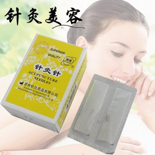 Beauty massage needle 0.18*7mm/0.19*10mm face massage acupuncture needles 200pcs