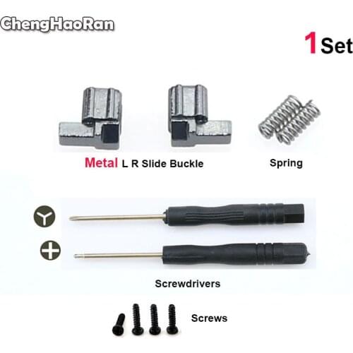 1Set Left Right Slider Buckle OEM Metal Lock Latch Bracket for Nintend Switch NS Joy-Con Controller w/Screw Deiver Spring