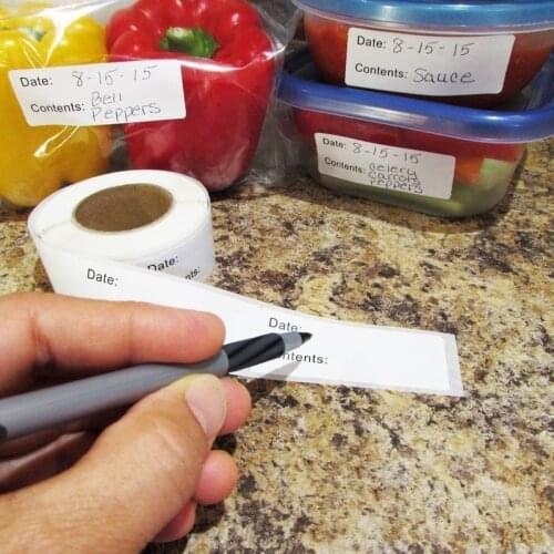 120PCS food mark date roll sticker label can be used in supermarkets, home kitchens, cake shops