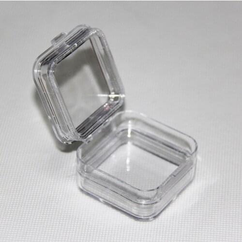 30pcs 2 Inch Denture Crown Boxes Plastic Denture Membrane Boxes with Transparent Film Plastic Storage Boxes