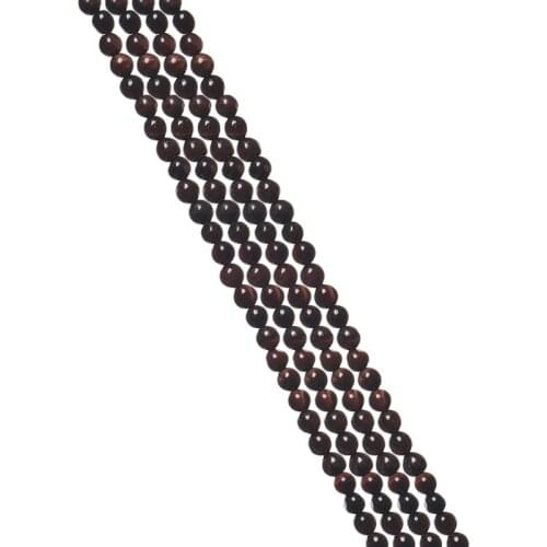 Wholesale Red-brown Garnet Stone Loose Beads 4.5mm Pick Size Charm Bracelets 14.5inch H682