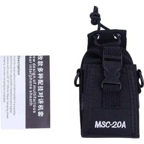 Walkie talkie case MSC-20A Holder Pouch Bag For Kenwood BaoFeng UV-5R UV-5RA UV-5RB UV-5RC UV-B5 UV-B6 BF-888S Radio Case Holder