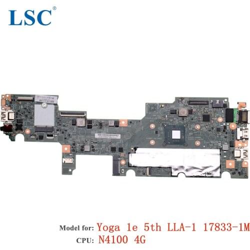 For Lenovo ThinkPad Yoga 11e 5th Laptop Motherboard LLA-1 17833-1M FRU;02DC243 CPU: N4100 4G