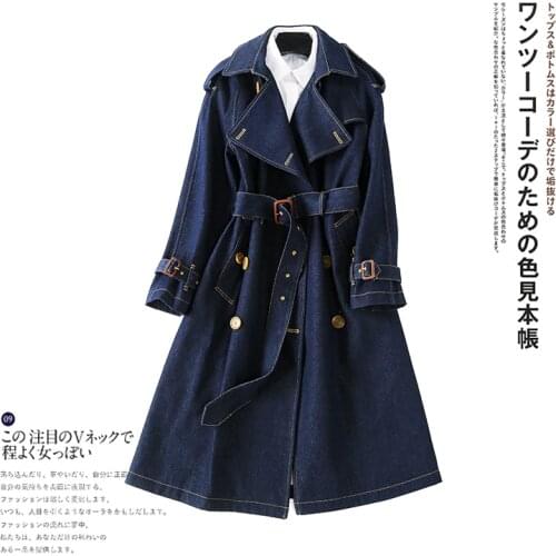 Женские джинсовые тренчи Guesod China At AliExpress