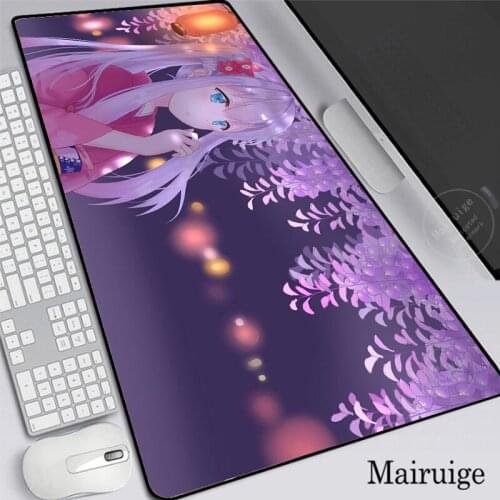 Anime Sagiri Izumi XXL Mouse Pad Gamers Cute Sexy Girl PadMouse 90x40cm Rubber LOL MousePad Keyboard Computer Mat for Girl Boys