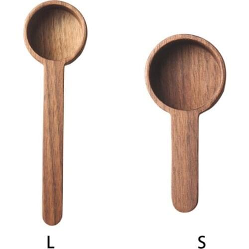 Long Handle Round Coffee Measure Spoons Portable Kitchen Seasoning Spoon Practical Household Kitchen Measure Tool