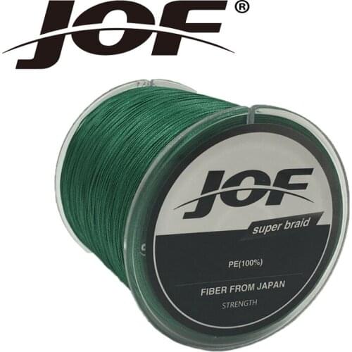 JOF 100M New 8Strands Braided Fishing Lines Multifilament Multicolor PE Fine Fishing Line 13-1000LB Ultra Fine Diameter