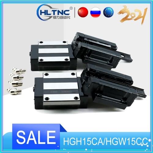 4pcs/Lot HGH15CA/HGW15CC Linear Bearings Slide Block Carriage For hiwin rail Cnc Parts