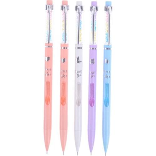 Rainbow Press Mechanical Pencil School Office Supply Student Stationery Kid Automatic Pencil 0.5mm color random