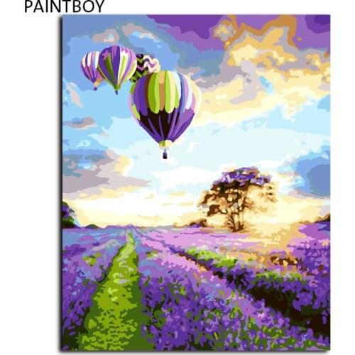 PAINTBOY Framed Landscape DIY Painting By Numbers Painting Wall Pictures Digital Canvas Oil Painting Home Decoration G043