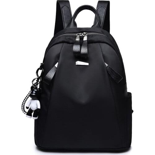 2021 New Casual Women Backpack Simple Style School Bags Youth Ladies Daily Backpack Waterproof Oxford Back Pack for Girls