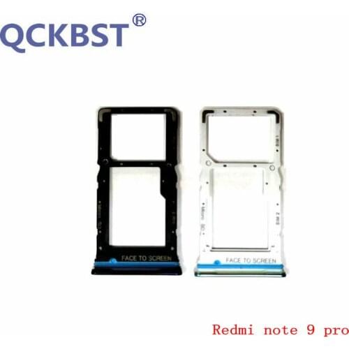 New Sim Card Slot Tray Holder Adapter Parts For Xiaomi Redmi note 9 pro SIM Needle feeding