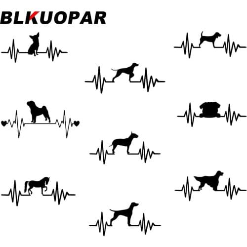 BLKUOPAR for Dog Vizsla Frequency Car Stickers Original Fashionable Decals Sunscreen Windshield Laptop Decor Car Styling