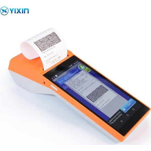 PDA Android 8.0 Handheld POS Terminal With 58mm Thermal Receipt Printer For Mobile Order eSIM 3G WiFi Camera speaker