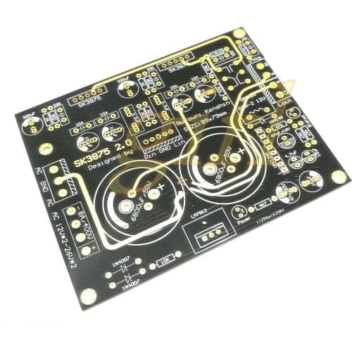 SK3875 SK18752 power amplifier board Gold Collection Edition with horn protection PCB (sinking gold blank board)