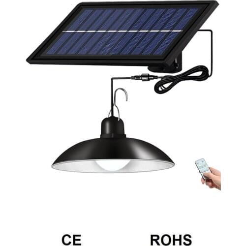 Retro Lampshade Solar sensor Pendant LED Light Outdoor Garden Decoration Solar Spotlight Yard Street Lights Indoor LED Bulb Shed