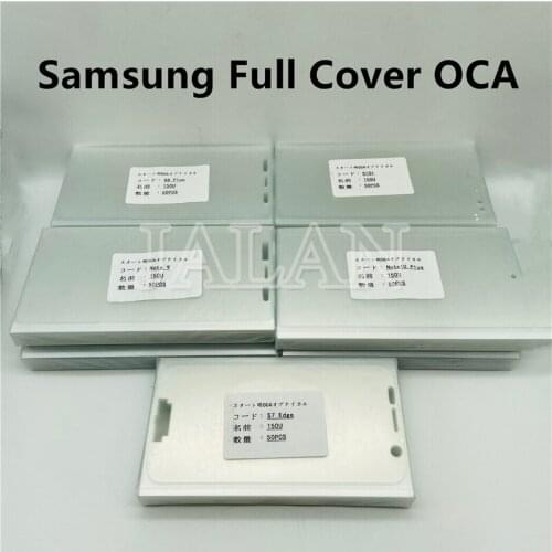 Full Cover OCA Glue for Samsung Note 10 plus S10 Note 8 9 s8 s9 plus s7 edge 150um no wave glass lcd screen laminating repair