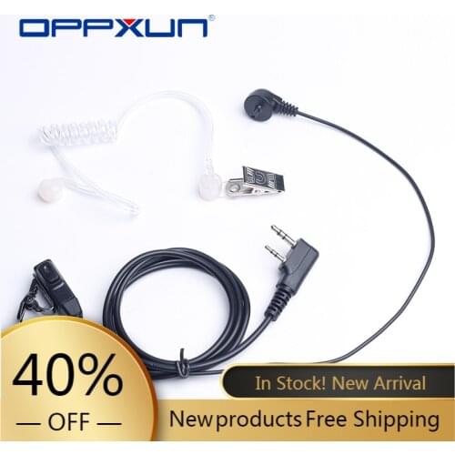 Walkie Talkie PTT Mic Earpiece for Kenwood BaoFeng UV-5R Accessories BF-888s UV-82 TG-UV2 Plus Acoustic Headset Air Tube UV-5RA