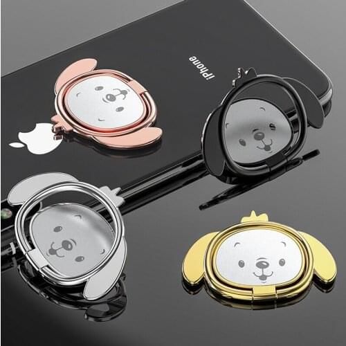 Luxury 360 Degree Rotatable Mobile Phone Holder Magnet Metal Grip Finger Ring Stand Bracket For Smartphone Iphone 12 Pro Max