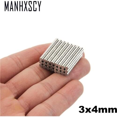 Retail Wholesale 5000pcs 3mm x 4mm Disc Rare Earth Neodymium Super Strong Magnets N35 Craft Model magnet 3x4mm