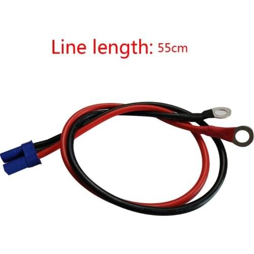 EC5 Female Plug Connector Cable with O Ring Eyelet Terminal 10AWG Wire 50 CM