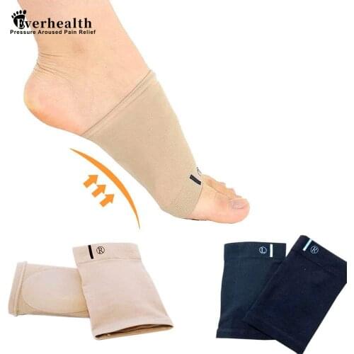 Everheath 2Pcs Flat Orthotic Plantar Fasciitis Arch Support Gel Cushions Pad Heel Wrap Care Insoles Flat Foot Correction