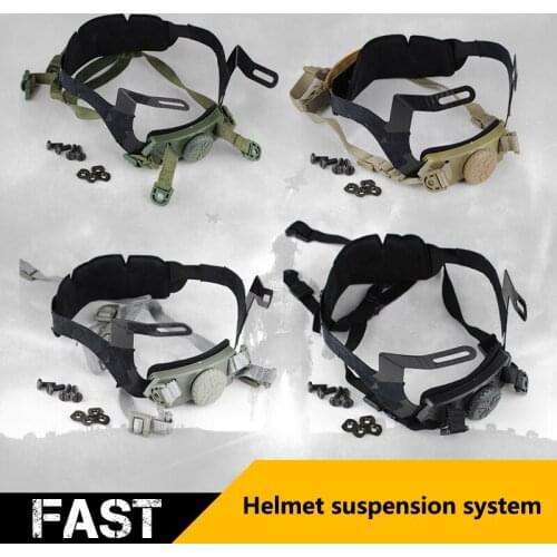 Tactical Fast Helmet Adjustable Strap Hunting Wargame Helmet Inner Locking Strap System Military Airsoft Helmet Accessories