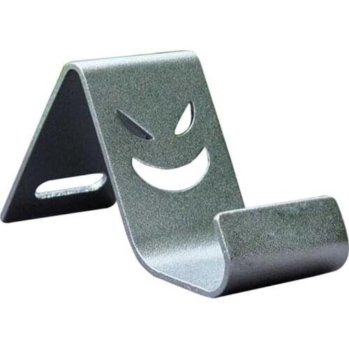 Universal Portable Cute Smile Metal Desktop Holder Stander Phone Support Tablet Phone Holder Mobile Stand Phone Holder Stand