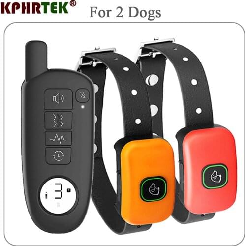 Waterproof Dog Shock Training Collar With Electric Shock With 2 Collars 100g2280