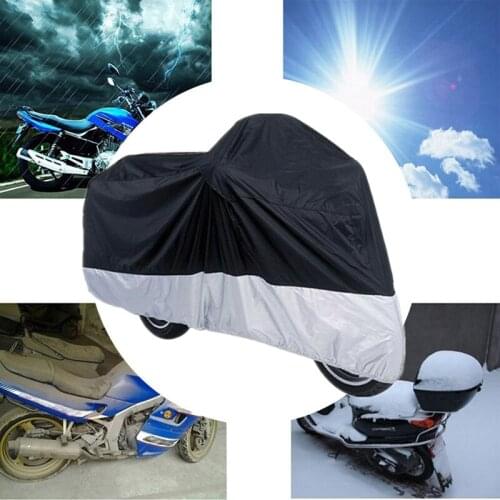 All Weather Protection Waterproof UV Dust Storage Motorbike Cover For Honda Goldwing Cruiser Touring Harley Ultra Sportbikes