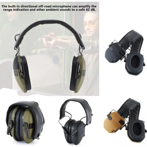 22 dB Noise Reduction Safety Shooting Ear Muffs Hearing Protection Ear Defenders Sound Amplification Shooting Hunting Earmuff