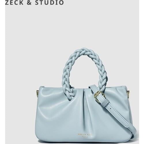 Folds Design PU Leather Shoulder Bags For Women 2021 summer Elegant Handbags Female Travel Totes Lady Beautiful Fashion Hand Bag