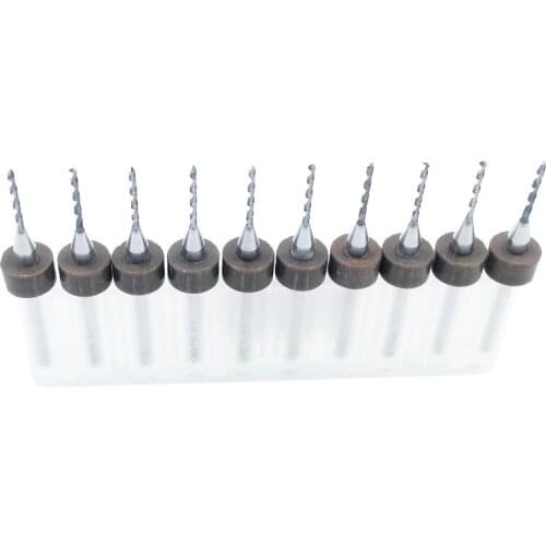 10Pcs 1.1mm Drill Bits Router Bit Import Carbide PCB Print Circuit Board Mini CNC Drilling Bit Set Woodworking Tools