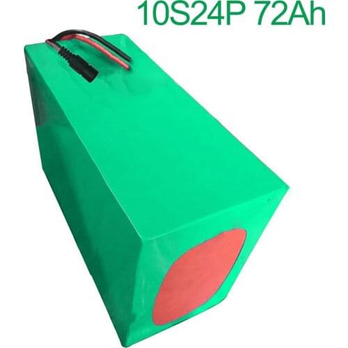 36V 72Ah 10S24P 18650 Li-ion Battery Pack E-Bike Ebike electric bicycle 42V 250x195x140mm