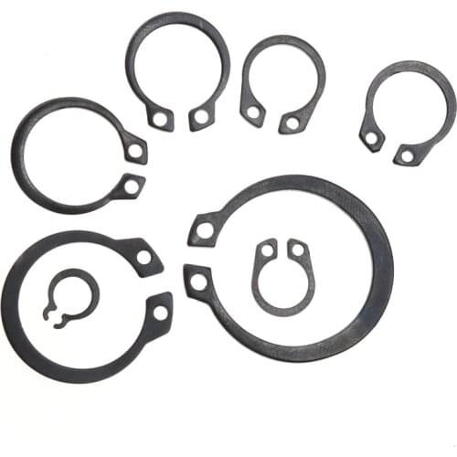 60 pcs Inner Parts Seeger C-clip Retaining Ring Bearing Retainer Circlip M3 M4 M5 M6 M8 M16 Assortment Kit