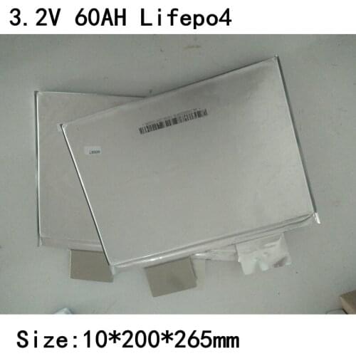 8pcs Lifepo4 3.2v 60Ah Battery Cell Lifepo4 60ah 2C Discharge for DIY Lifepo4 12v 24v 20ah Battery Pack Solar Energy
